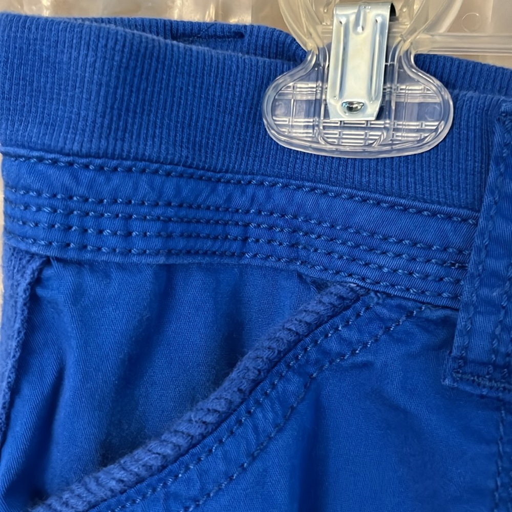 Royal blue cargo capris - Picture 6 of 10